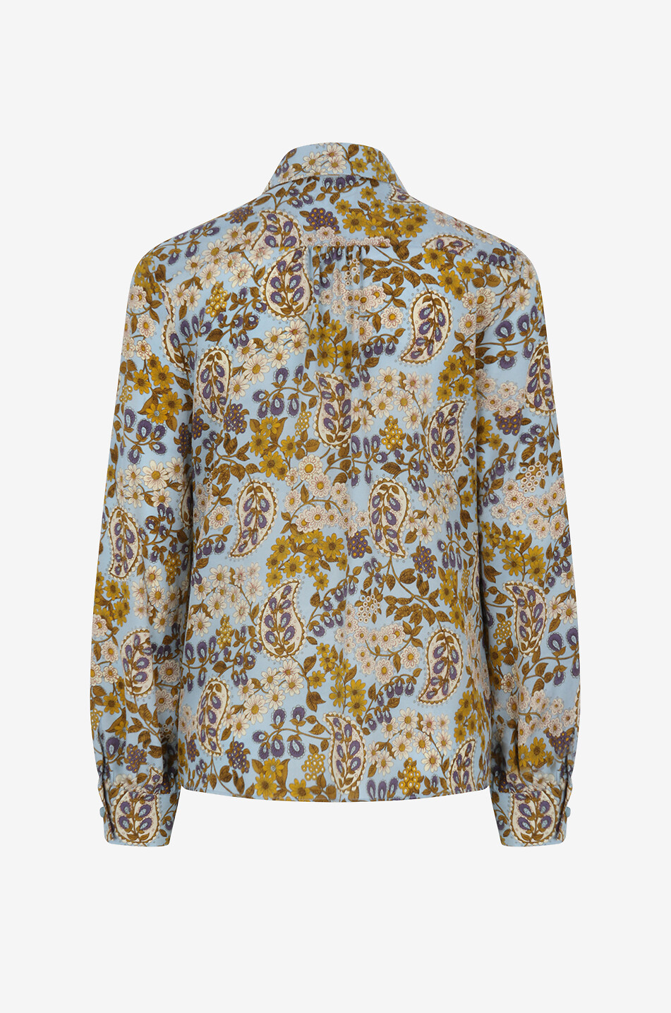 WEEKEND MAX MARA Blouse fleurie en crêpe de soie Belfast Femme BLEU 2