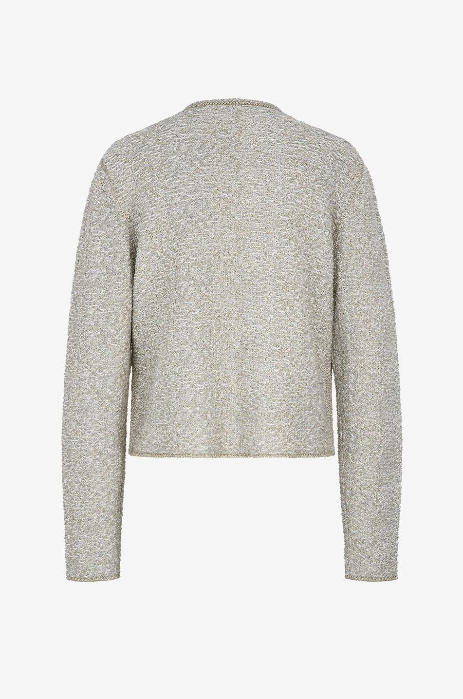 Veste tailleur en maille effet tweed scintillante