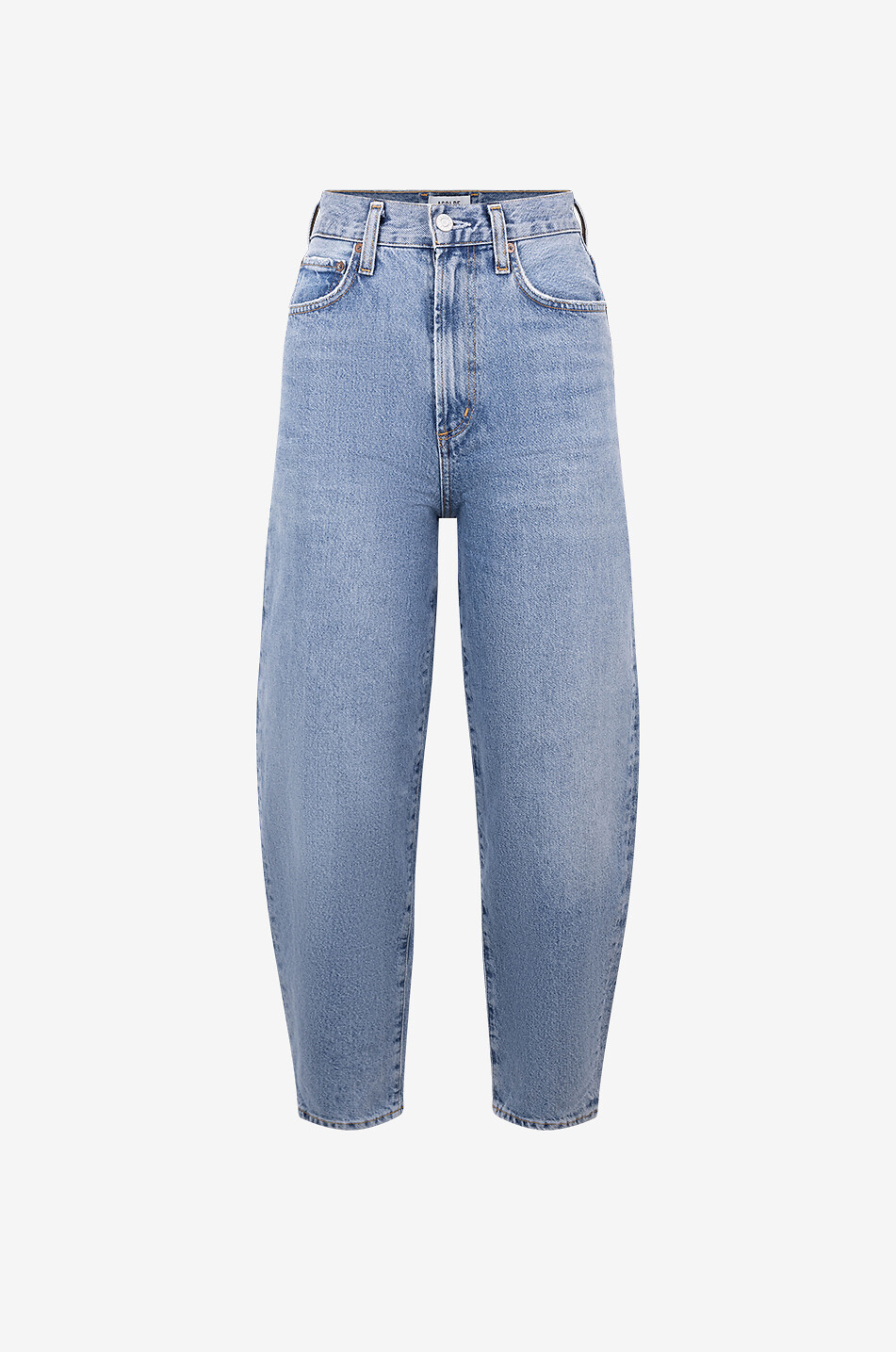 Balloon Ultra High Rise Curved Taper Zone distressed jeans