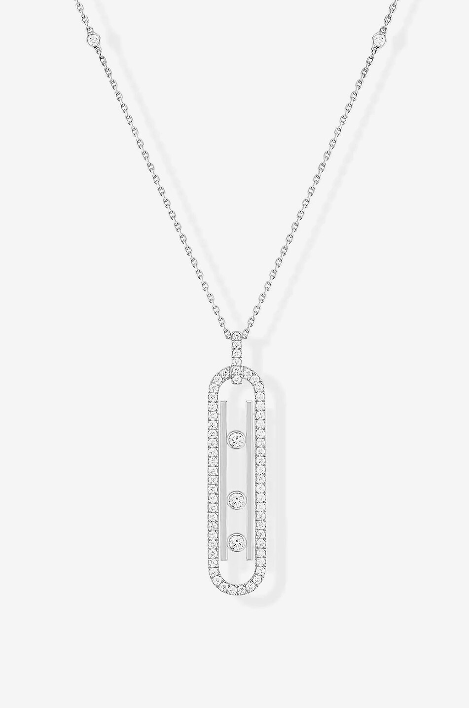 MESSIKA Collier en or blanc et diamants Move 10th PM Femme ARGENT 1