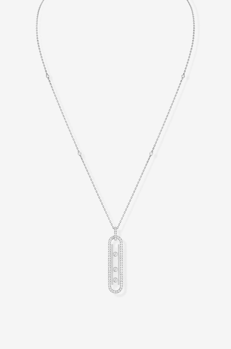 MESSIKA Collier en or blanc et diamants Move 10th PM Femme ARGENT 2