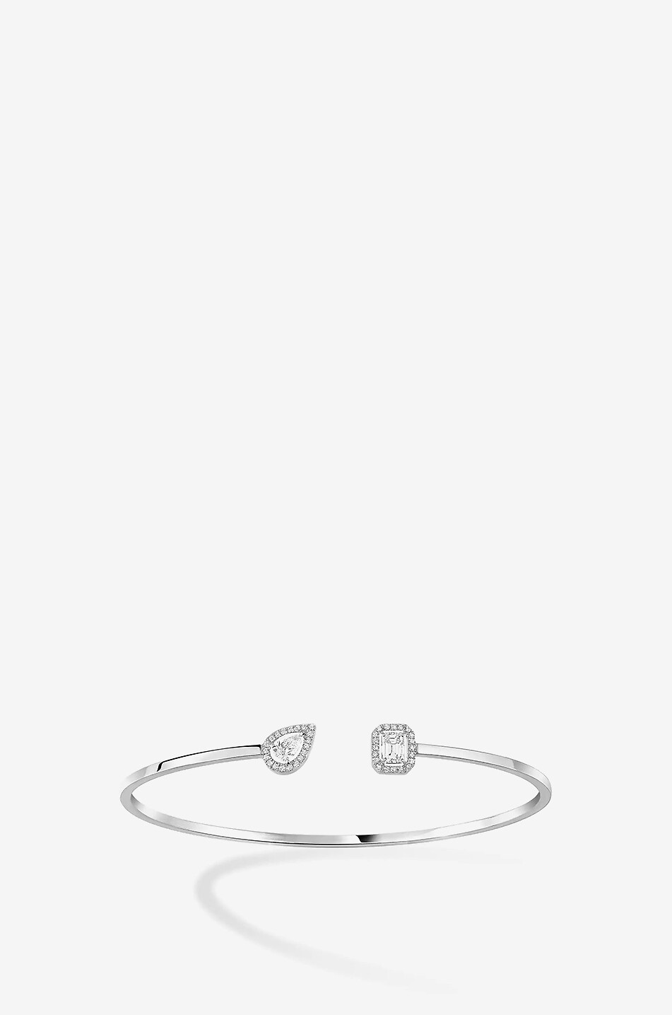MESSIKA Jonc en or blanc et diamants My Twin Toi & Moi - M Femme ARGENT 1