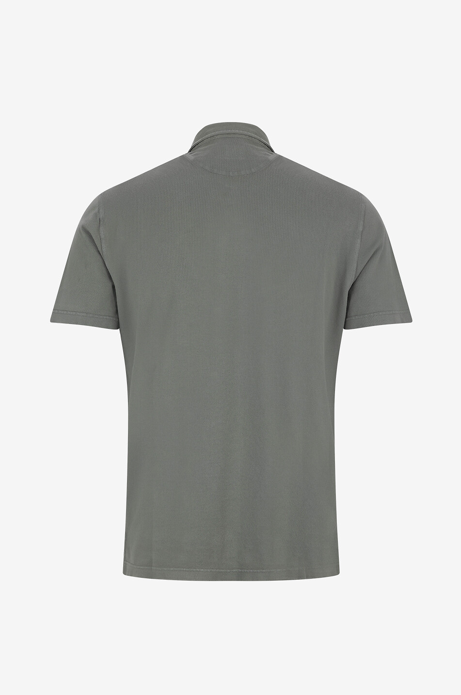 FEDELI Tommy cotton piqué short sleeved polo shirt Men MEDIUM GREEN 2