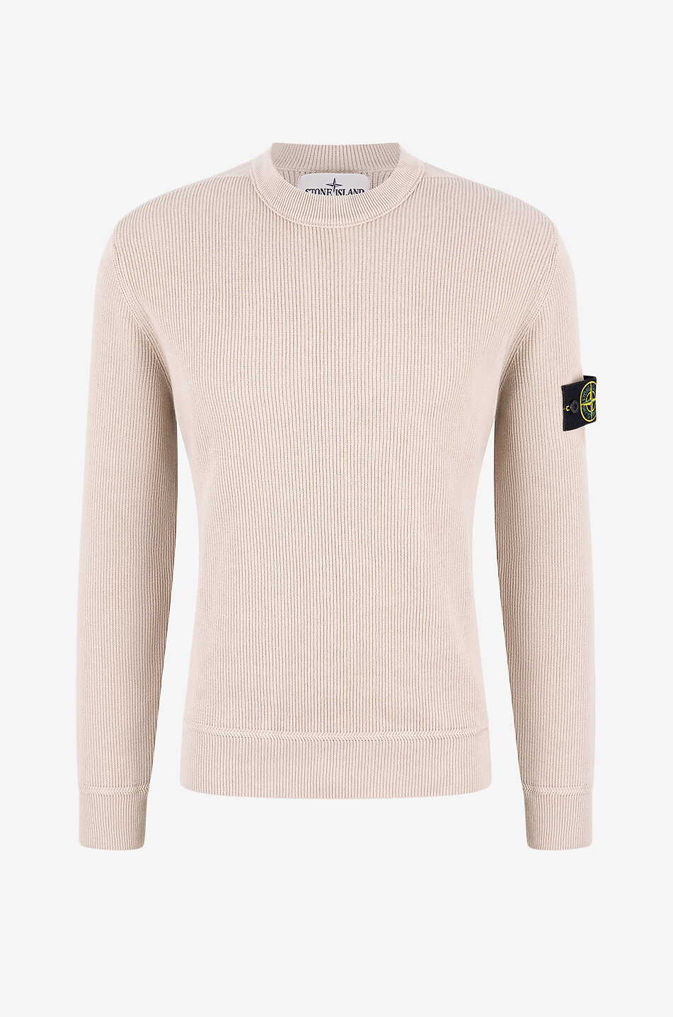 STONE ISLAND 5100054 organic cotton round-neck jumper Men BEIGE 1