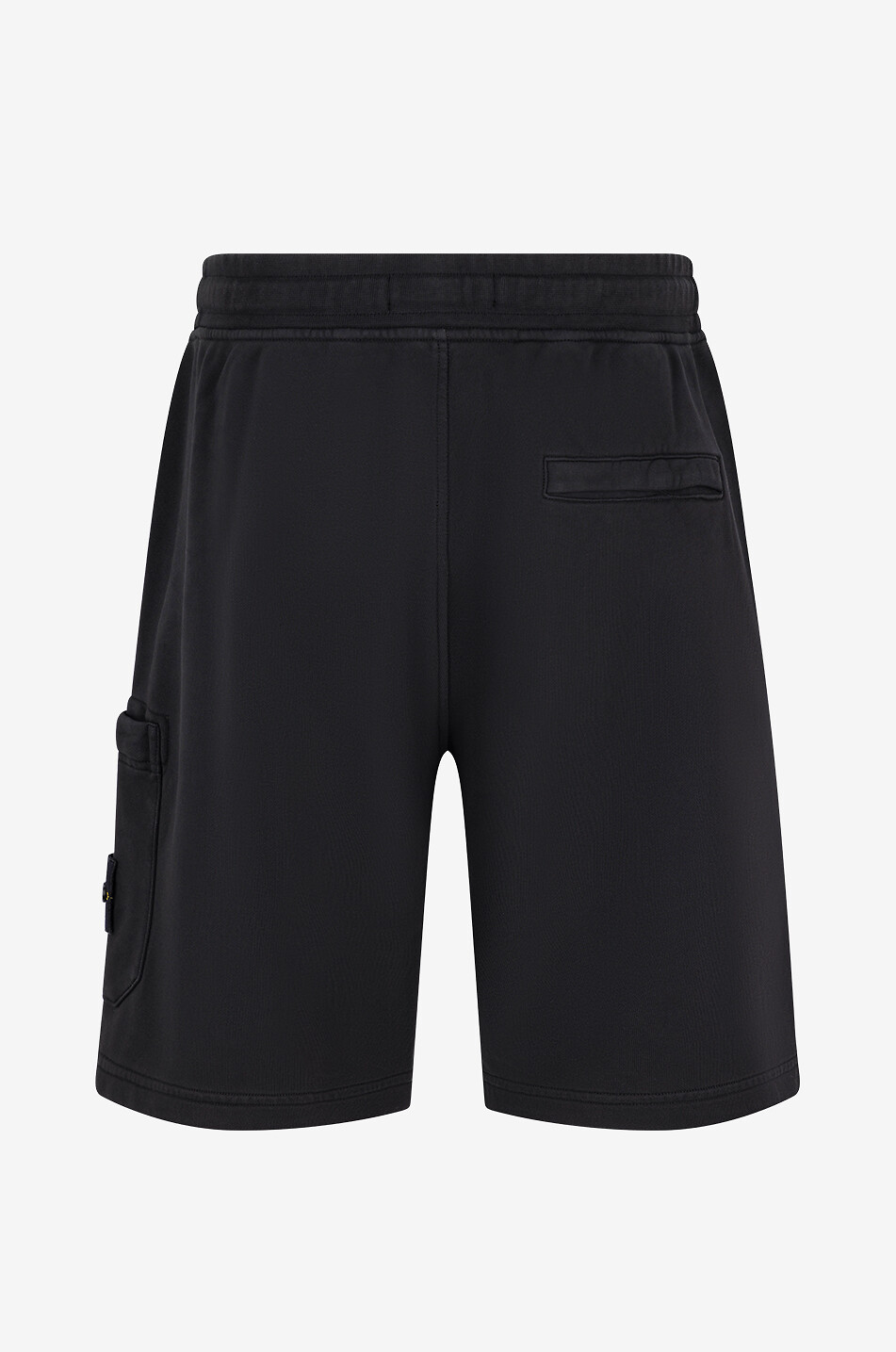 Stone island fleece shorts black online