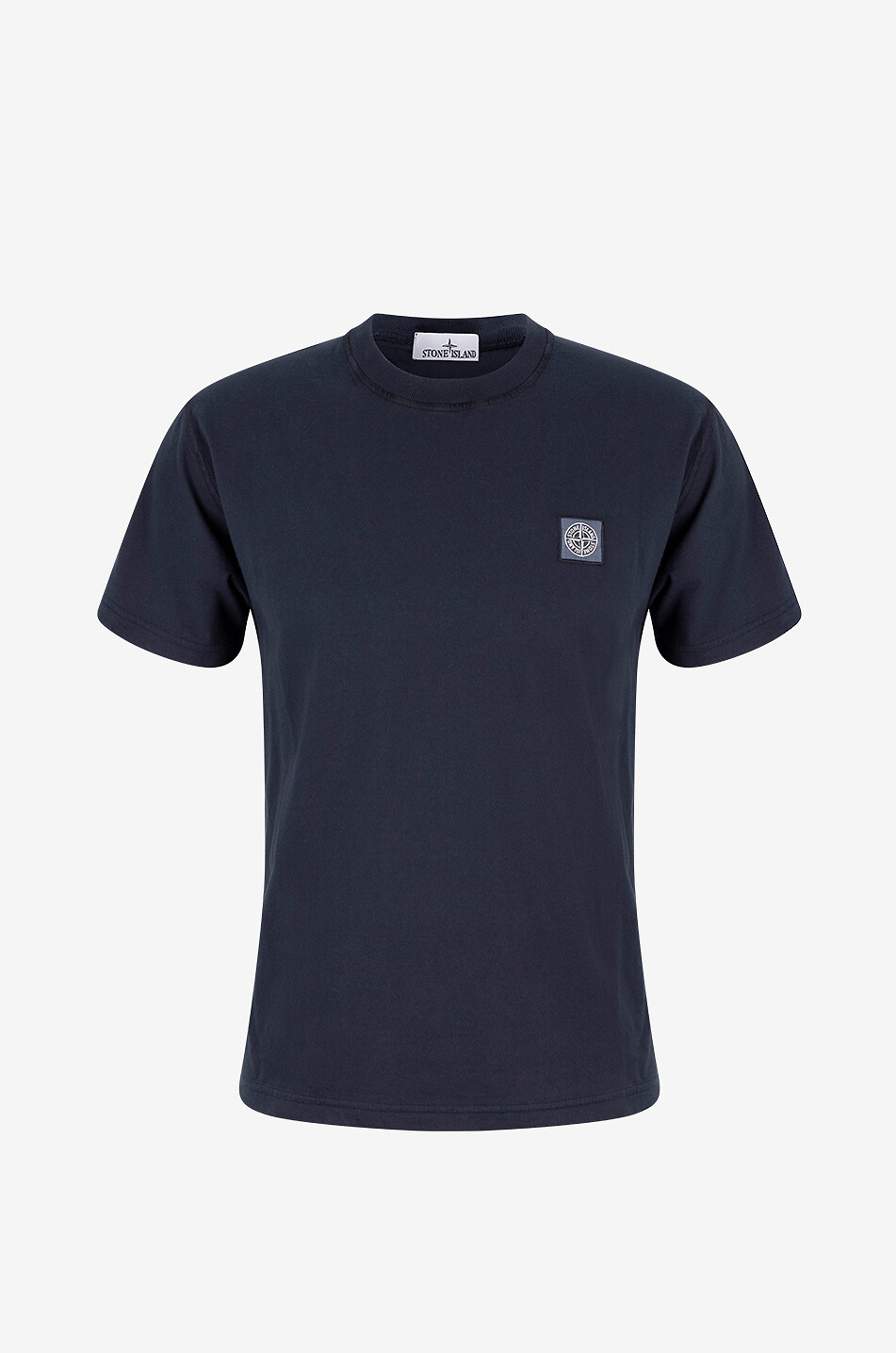 STONE ISLAND Kurzärmeliges T-Shirt aus Baumwolle 2100237 Fissato Jersey Herren DUNKELBLAU 1