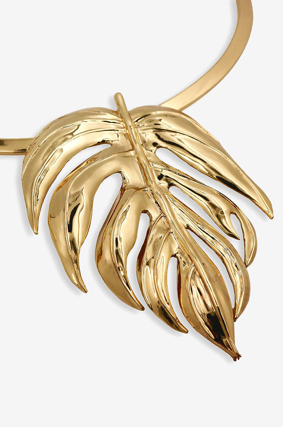 TOHUM Botanicals Emerald Jungle Large gold-tone stiff gold-tone choker Women GOLDEN 2