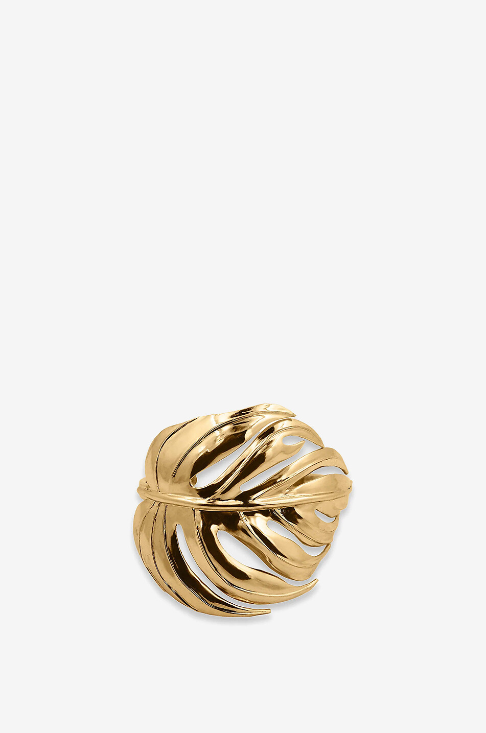 Botanicals Emerald Jungle Large gold-tone cuff