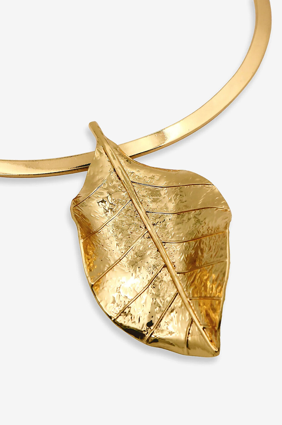TOHUM Collier ras du cou rigide doré Botanicals Petals of Grace Femme DORE 2