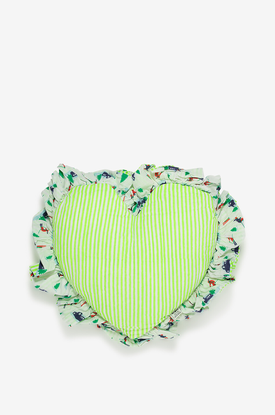 STUDIO BRAI Imogen Mountain ruffled heart-shaped cushion Home MULTI COLOURED 2