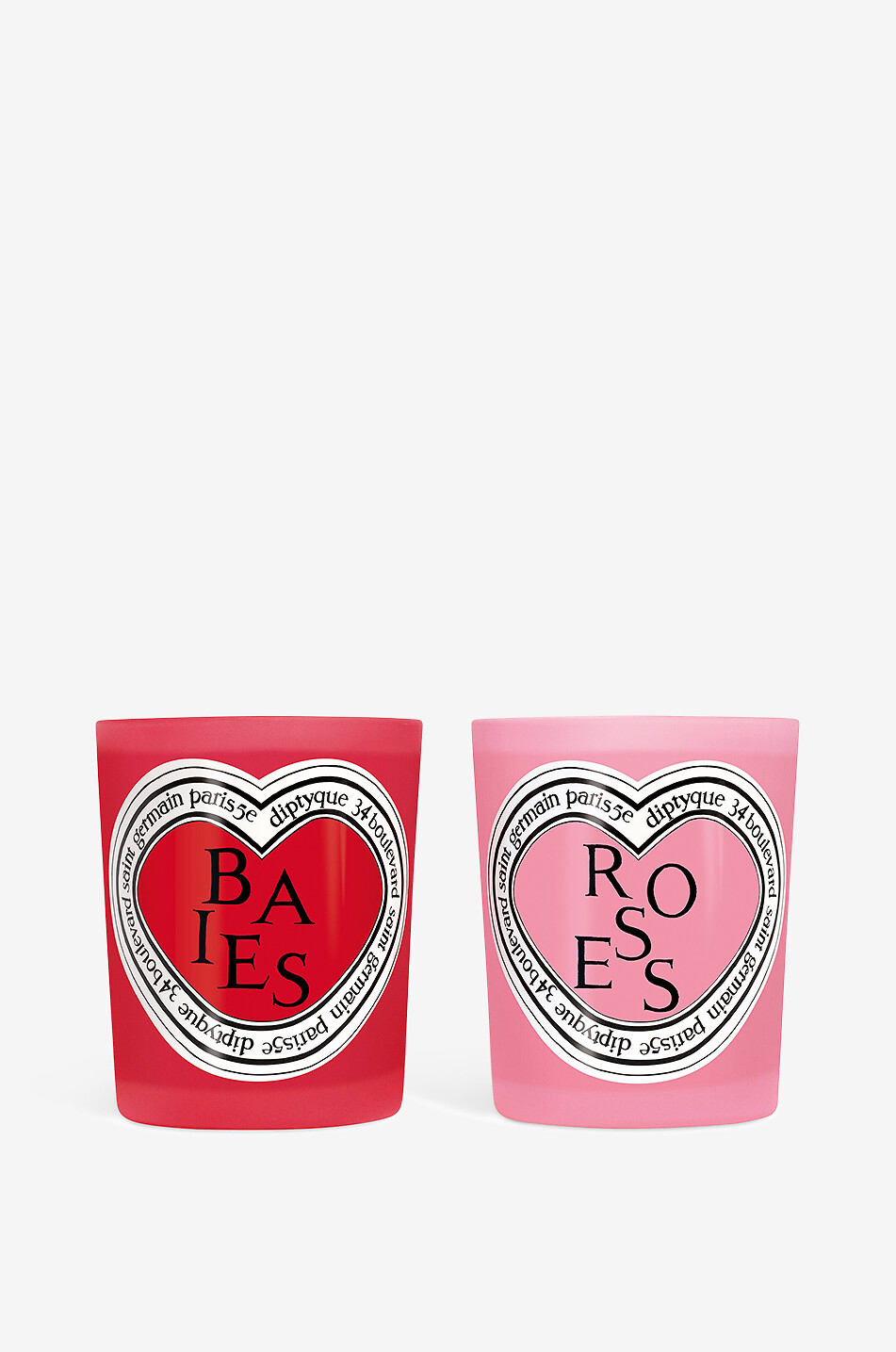 DIPTYQUE 2er-Set Duftkerzen Roses & Baies - 2 x 190 g - Ausgabe Valentinstag Haus Farblos 1