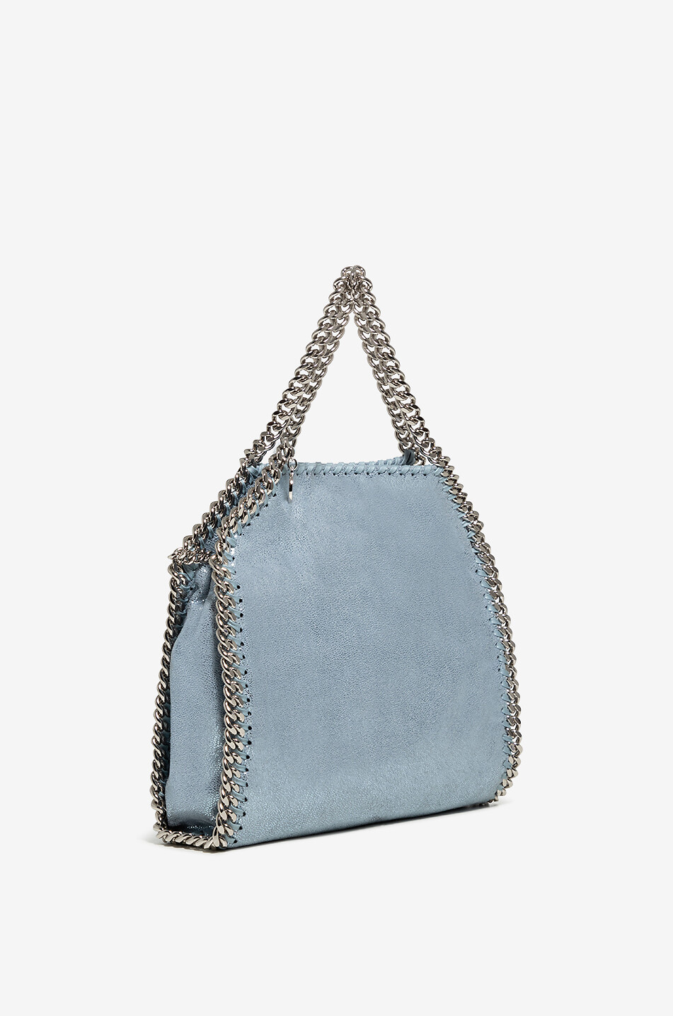 STELLA McCARTNEY Sac porté croisé métallisé Mini Falabella Shiny Dot Femme BLEU 2