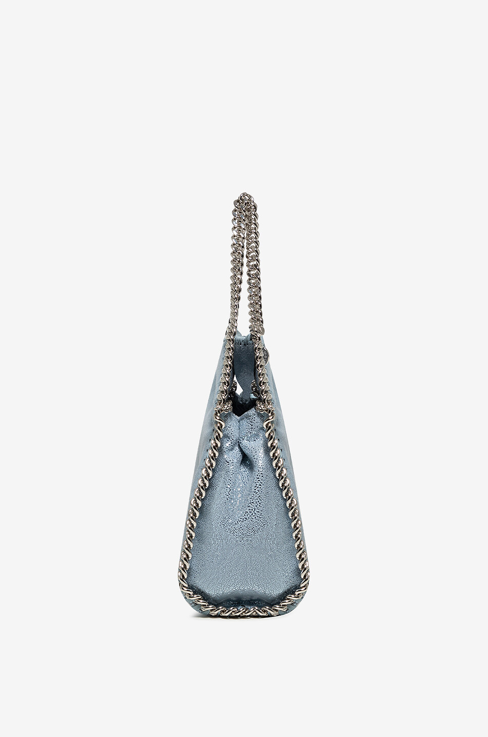 STELLA McCARTNEY Sac porté croisé métallisé Mini Falabella Shiny Dot Femme BLEU 4