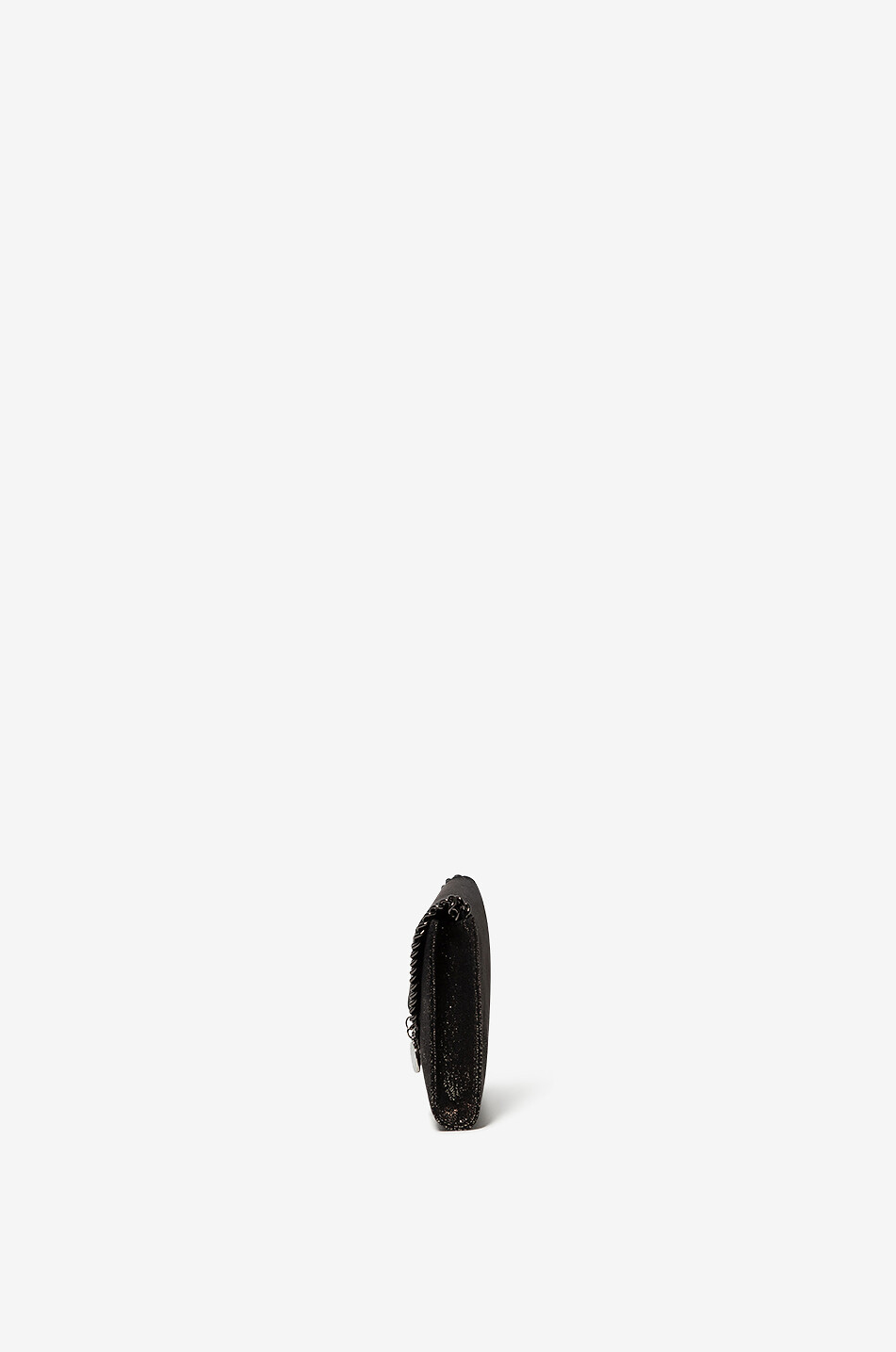 STELLA McCARTNEY Sac porté croisé métallisé Mini Falabella Wallet Shiny Dot Femme ARGENT 4