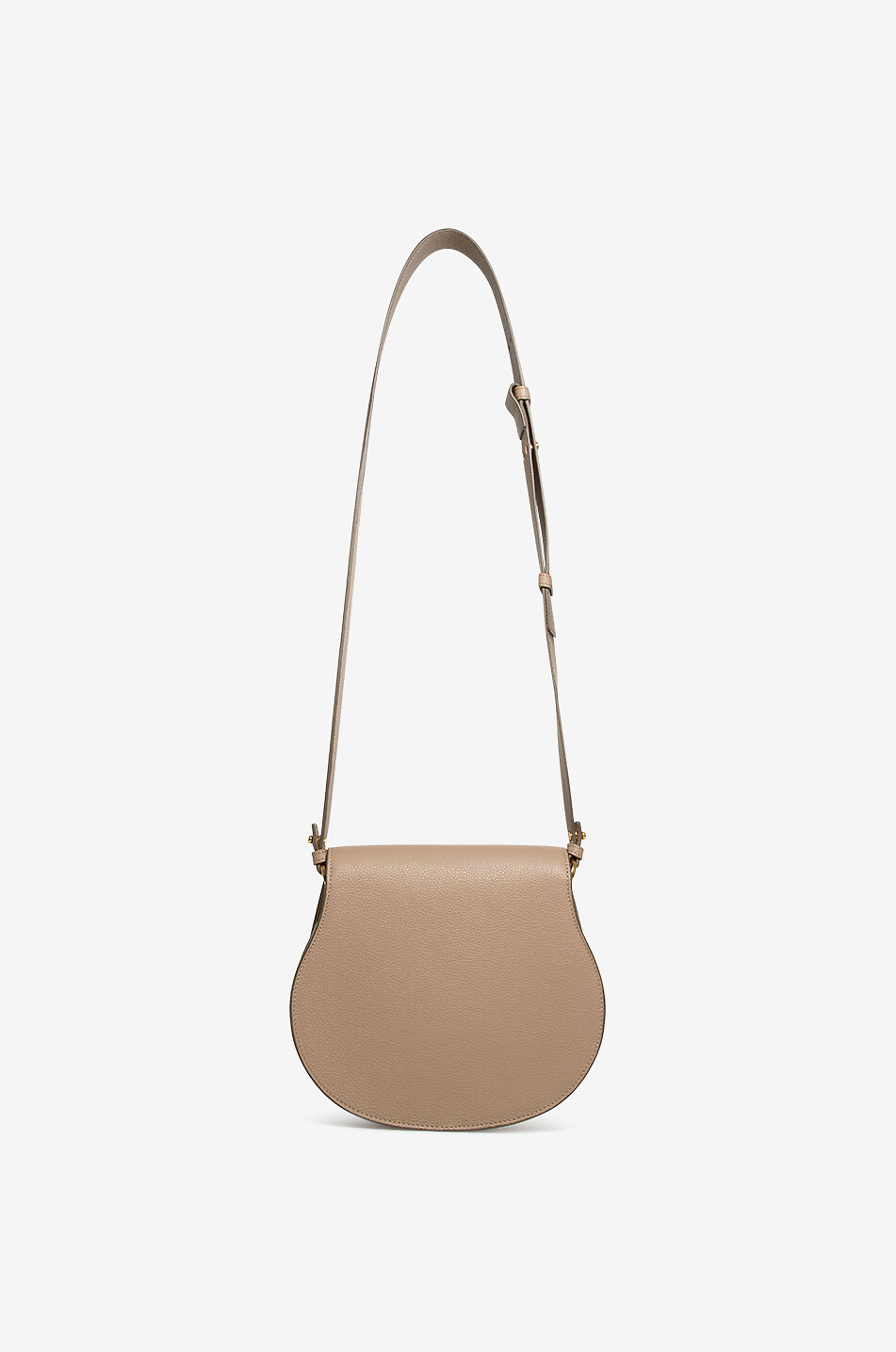 CHLOE Schultertasche aus genarbtem leder Marcie Saddle Damen BRAUN 3
