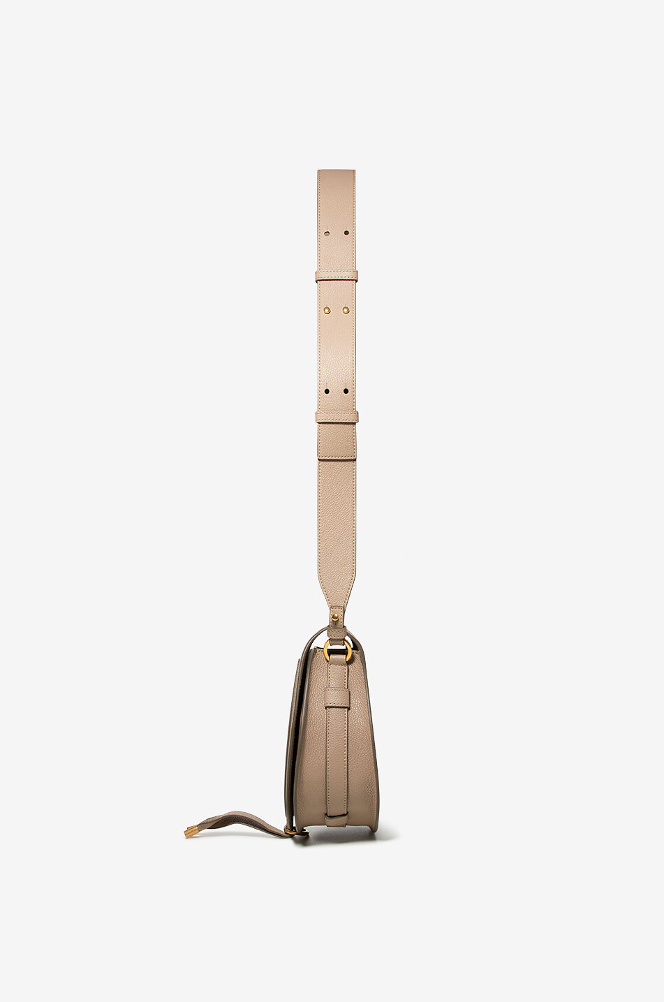 CHLOE Schultertasche aus genarbtem leder Marcie Saddle Damen BRAUN 4