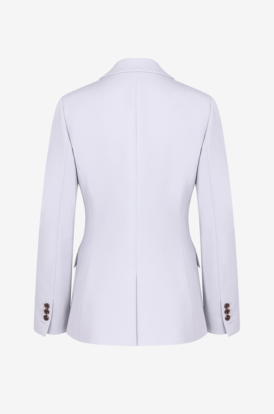 THEORY Staple Blazer B slim-fit single-breasted jacket in crepe Women LIGHT GREY 2