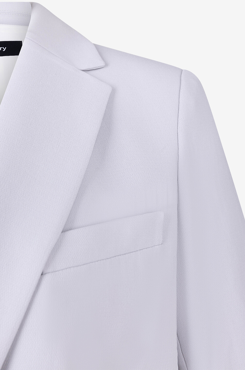 THEORY Staple Blazer B slim-fit single-breasted jacket in crepe Women LIGHT GREY 3