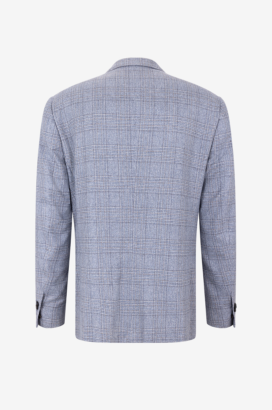 CORNELIANI Glencheck-Blazer aus Seide und Schurwolle Herren MITTELBLAU 2