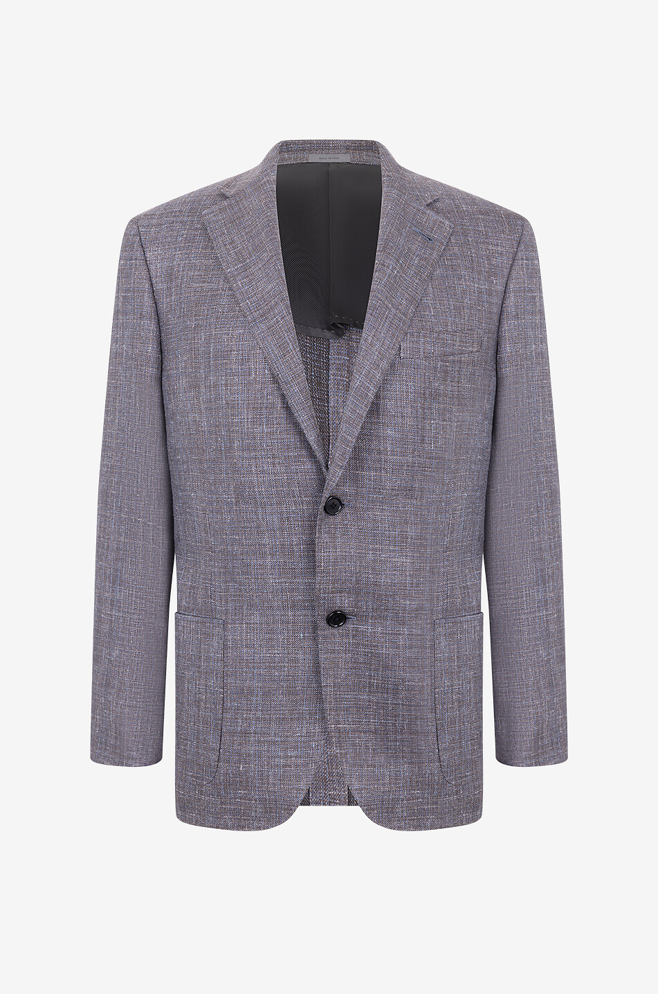 Blazer aus Schurwoll- und Leinentweed