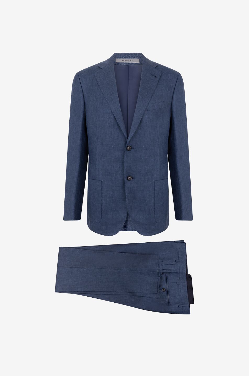 Virgin wool and silk blend cloth suit