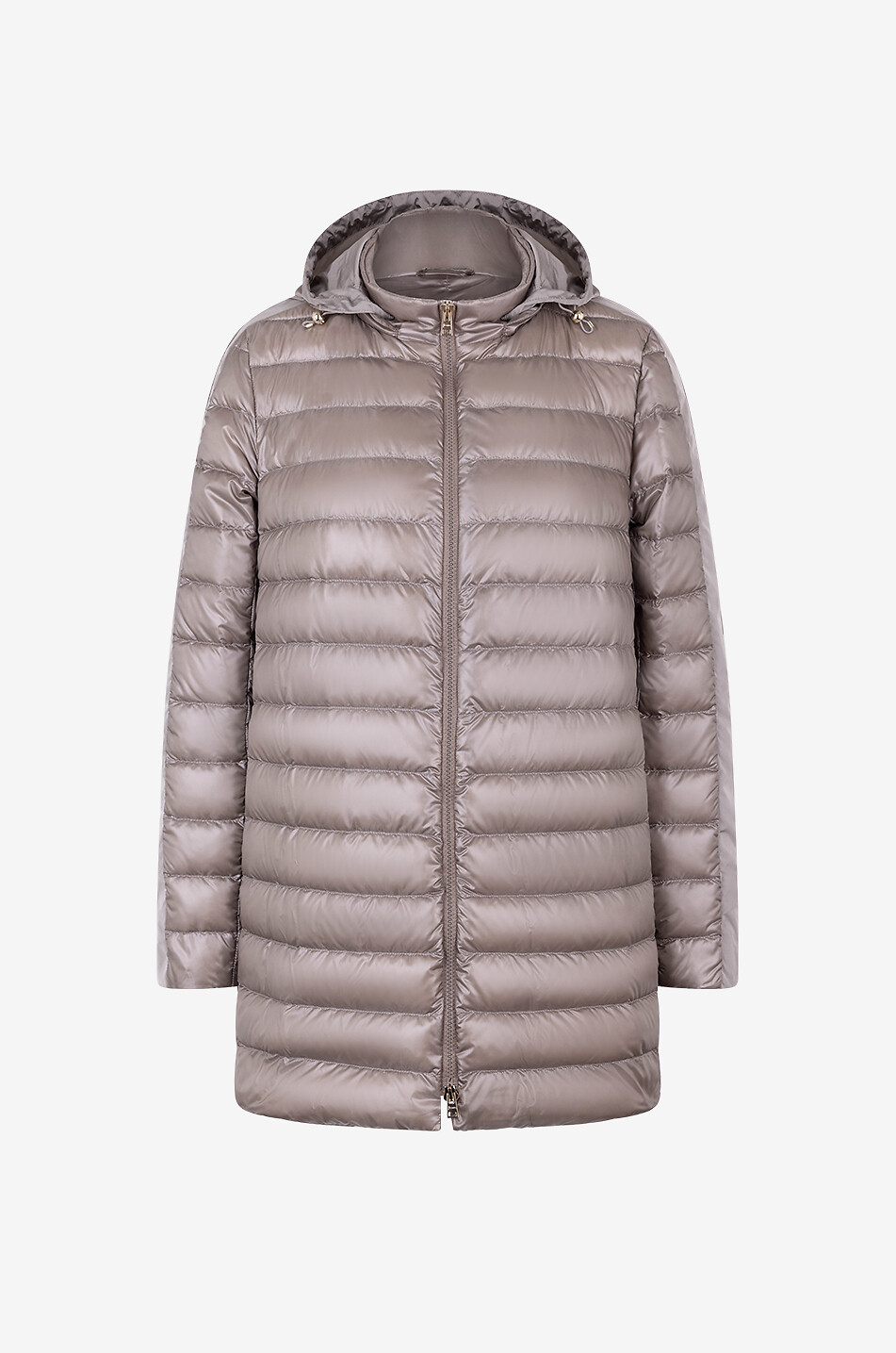 Leichte gesteppte Daunenjacke mit Kapuze