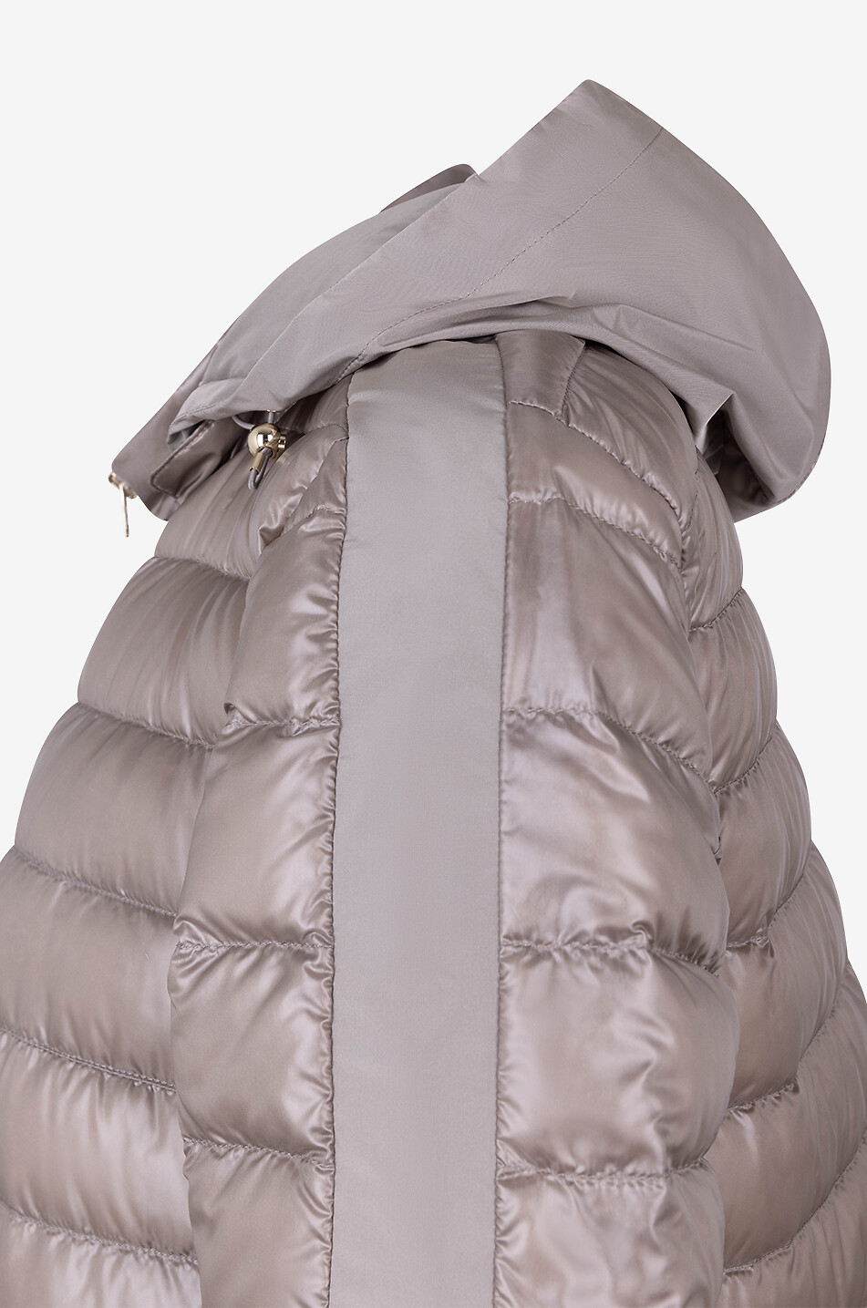 Leichte gesteppte Daunenjacke mit Kapuze