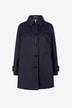 Cotton A-line trench coat