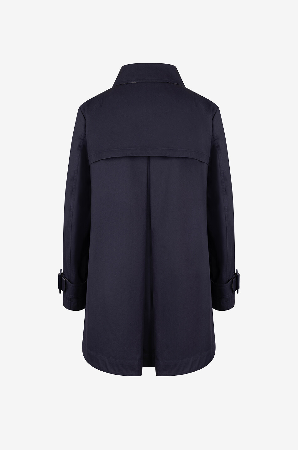 HERNO Trench trapèze en coton Femme BLEU FONCE 2