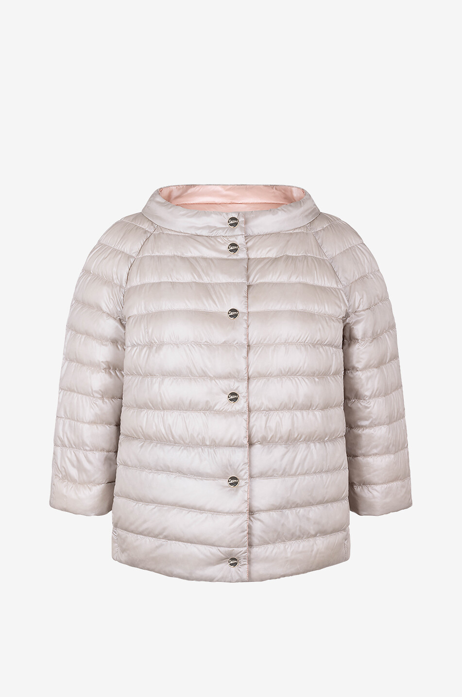 HERNO Wendbare kurze Daunenjacke mit 3/4-Ärmeln Damen ROSA 3