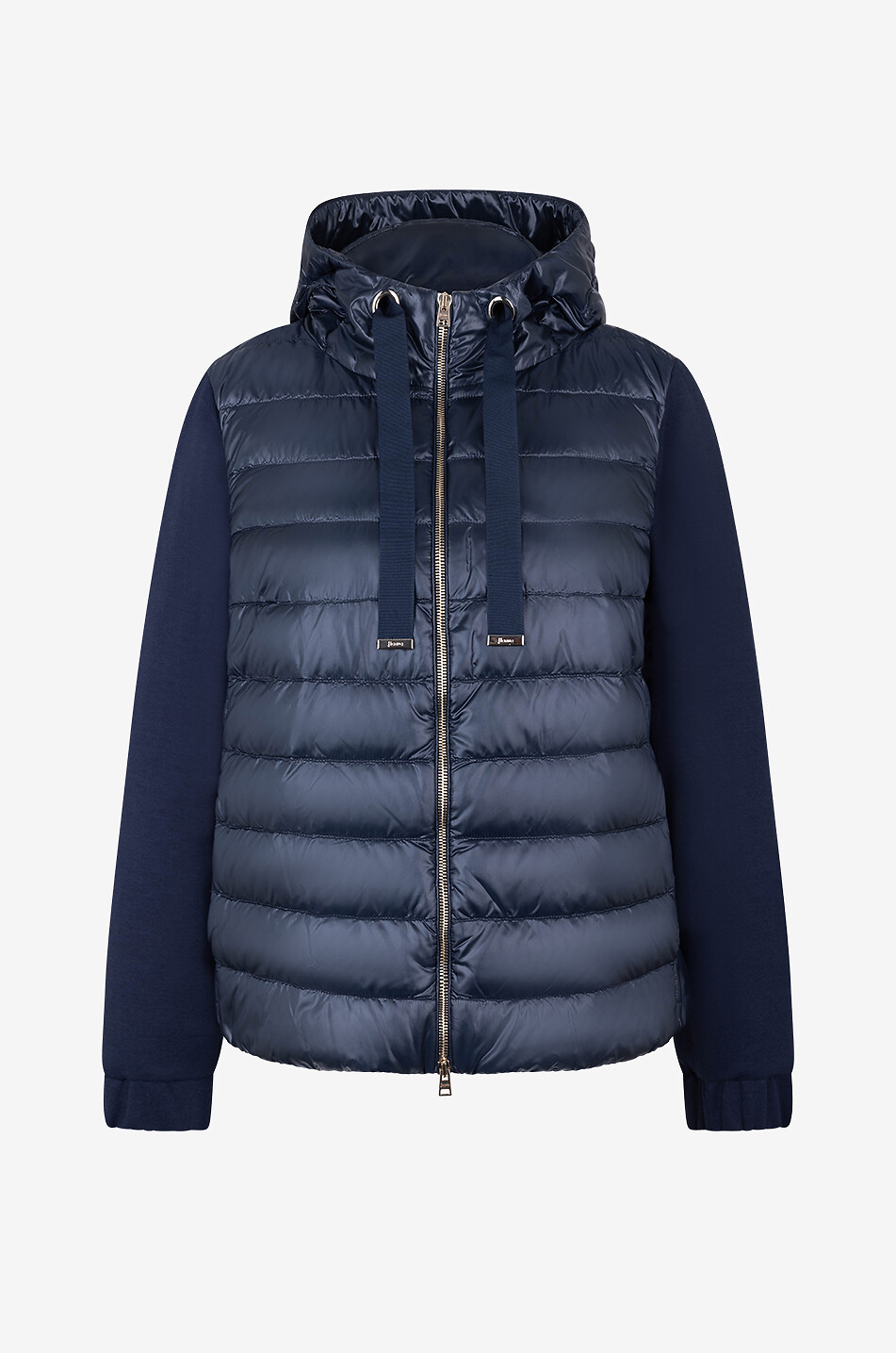 Cardigan mit Daunenteilenund Kapuze