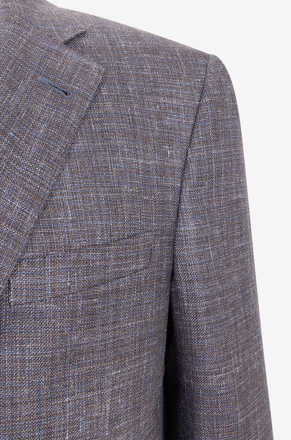CORNELIANI Blazer aus Schurwoll- und Leinentweed Herren MITTELBRAUN 3