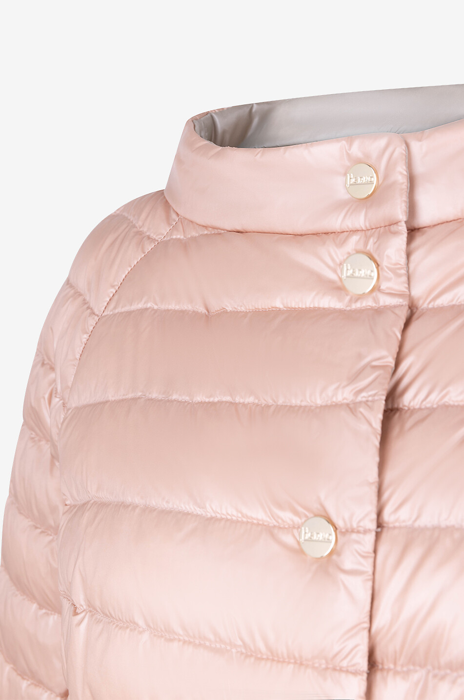 HERNO Wendbare kurze Daunenjacke mit 3/4-Ärmeln Damen ROSA 5