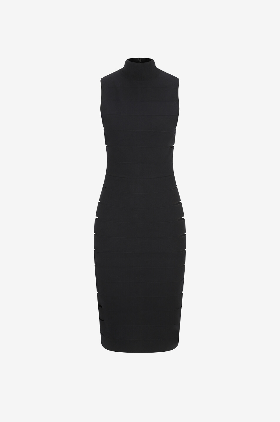 Band cut-out jersey midi dress