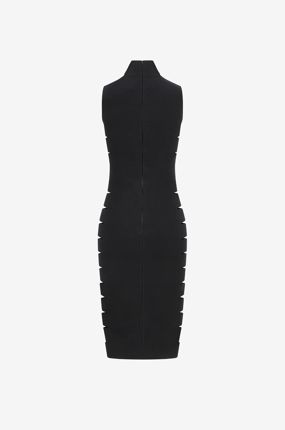 Band cut-out jersey midi dress