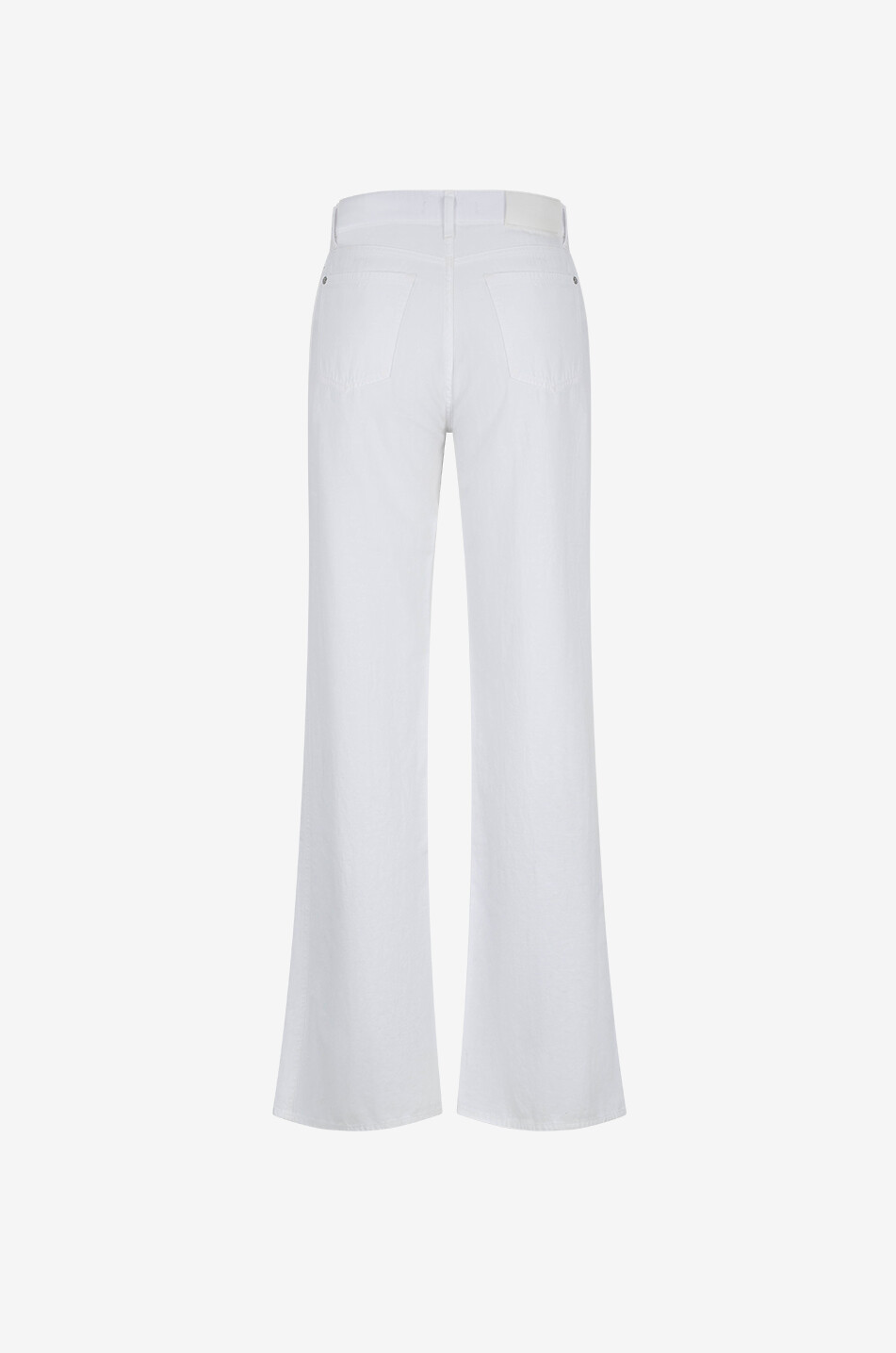 7 FOR ALL MANKIND Leinenmix-Jeans mit hoher Taille und weitem Bein Lotta Santorini Damen WEISS 2