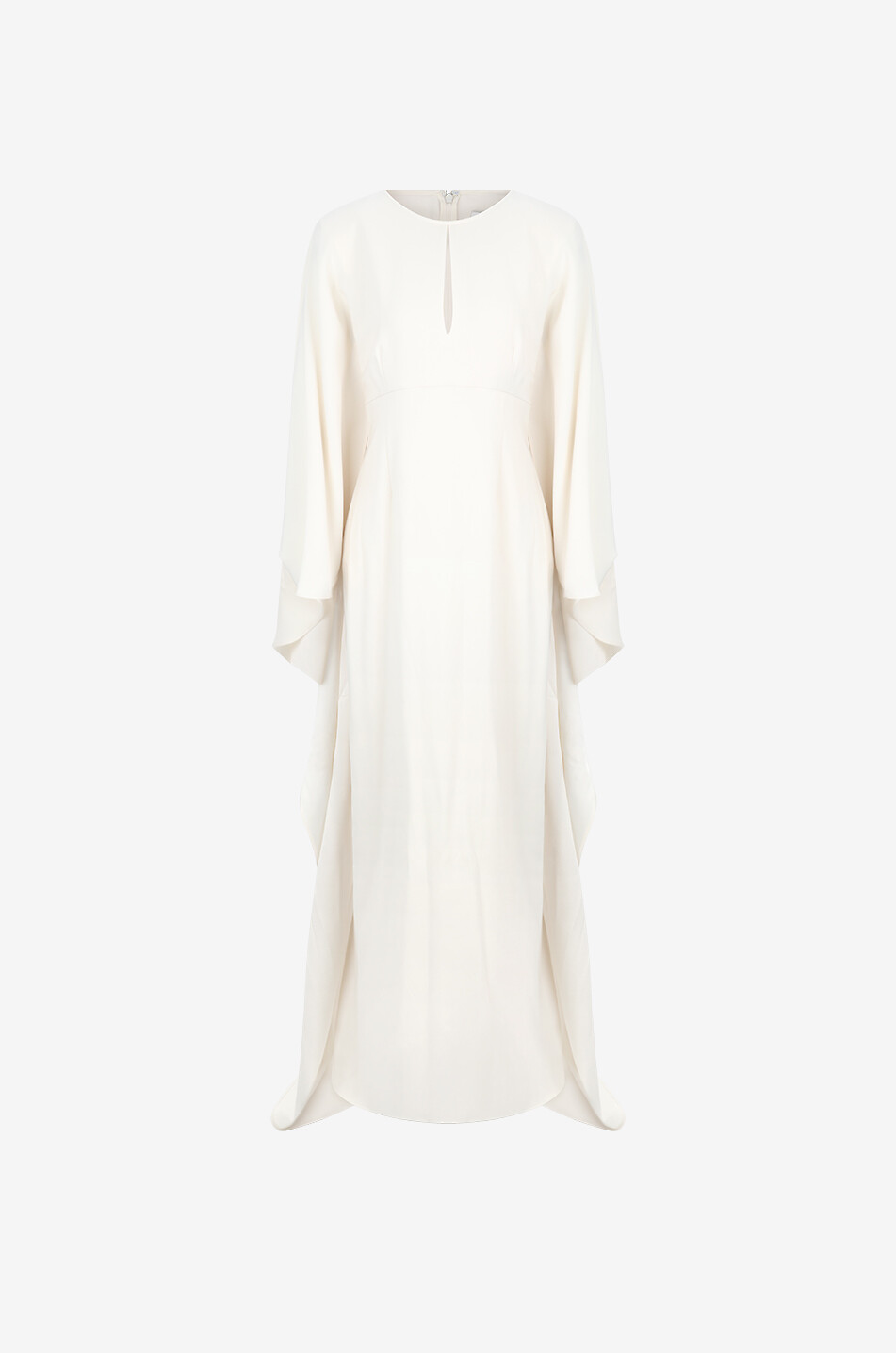 Robe cape longue en crêpe