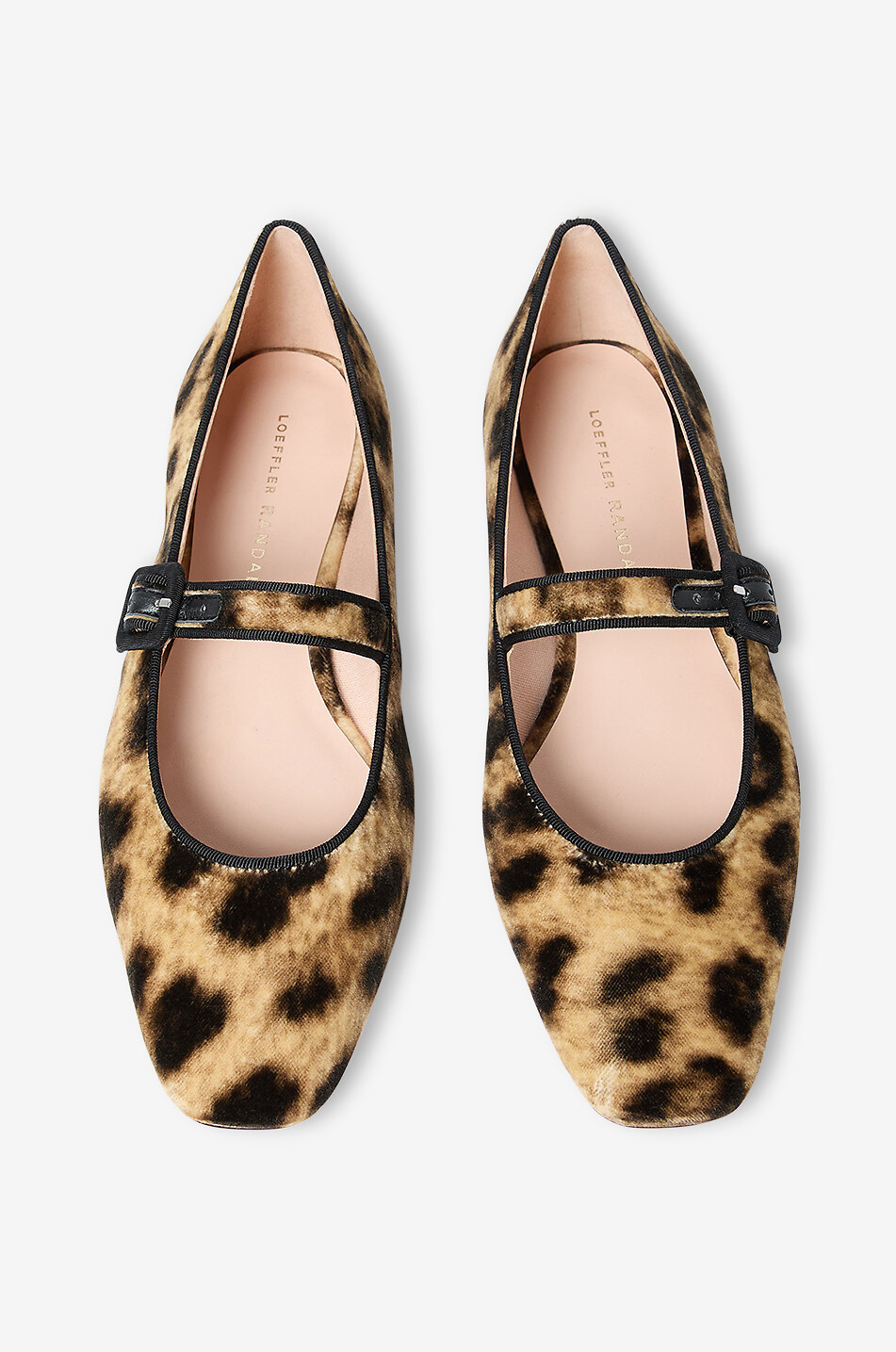 Ginger fabric Mary Jane flats