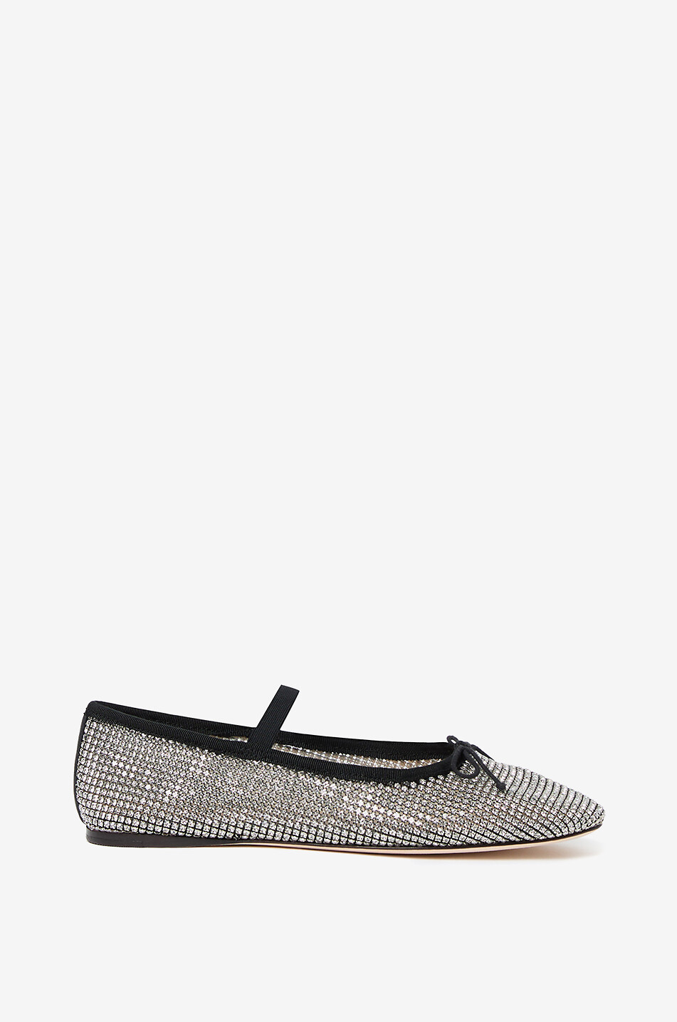 LOEFFLER RANDALL Leonie crystal clad mesh ballet flats Women GOLDEN 2