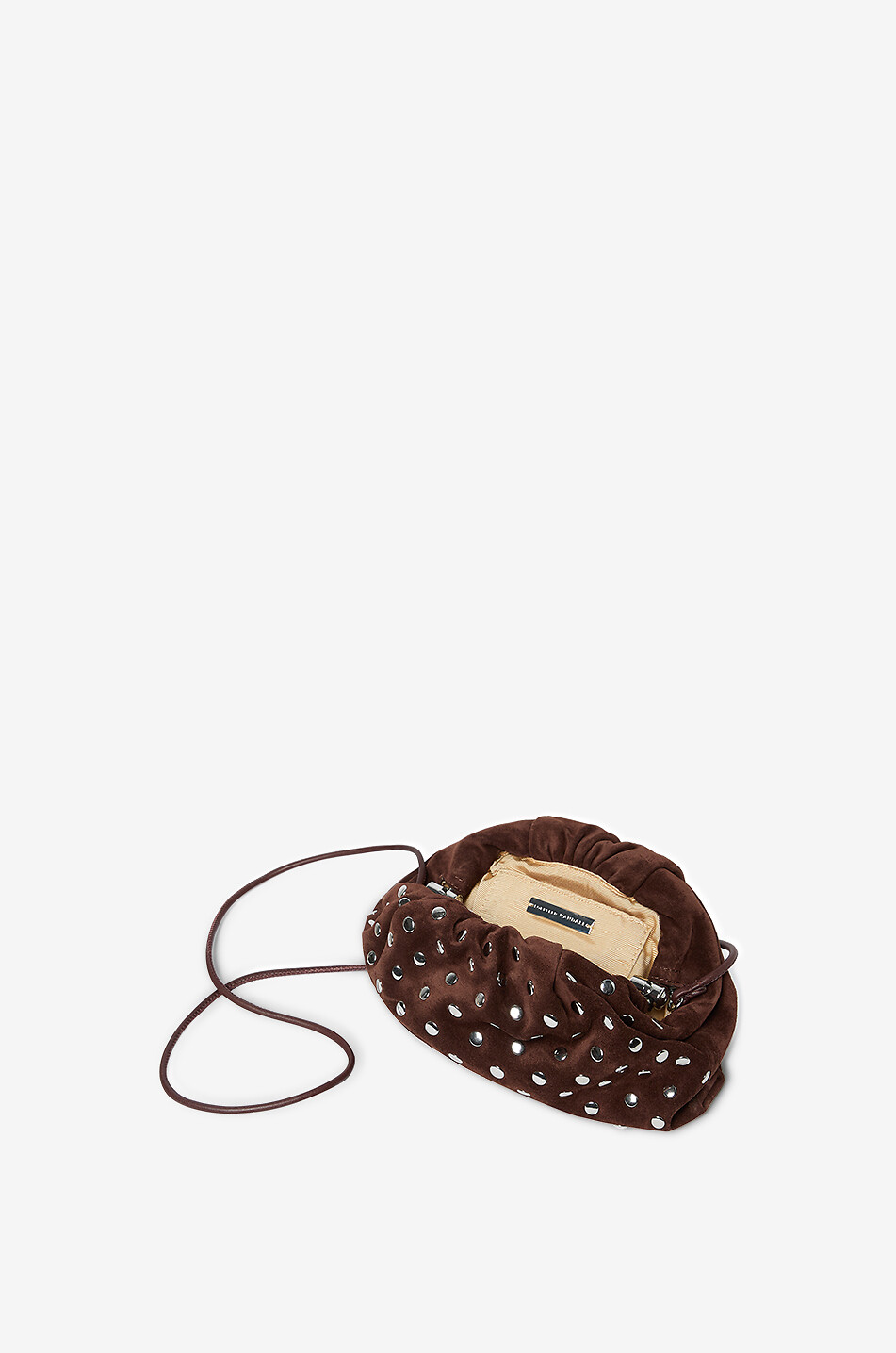 LOEFFLER RANDALL Clutch aus Rindsleder Bailey Damen DUNKELBRAUN 4