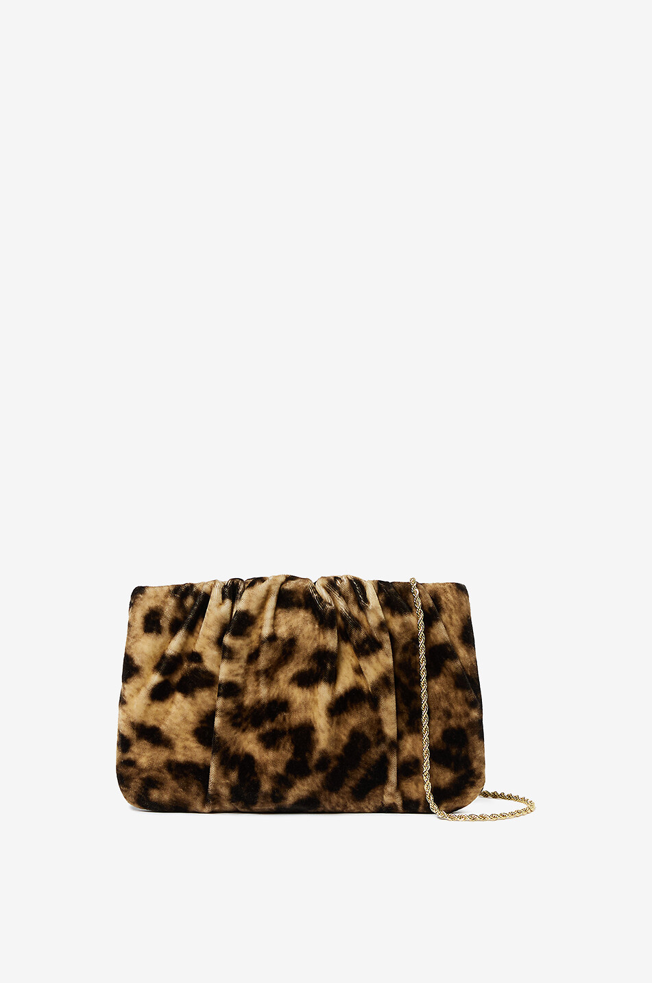 LOEFFLER RANDALL Serena leopard printed pouch Women BROWN 1