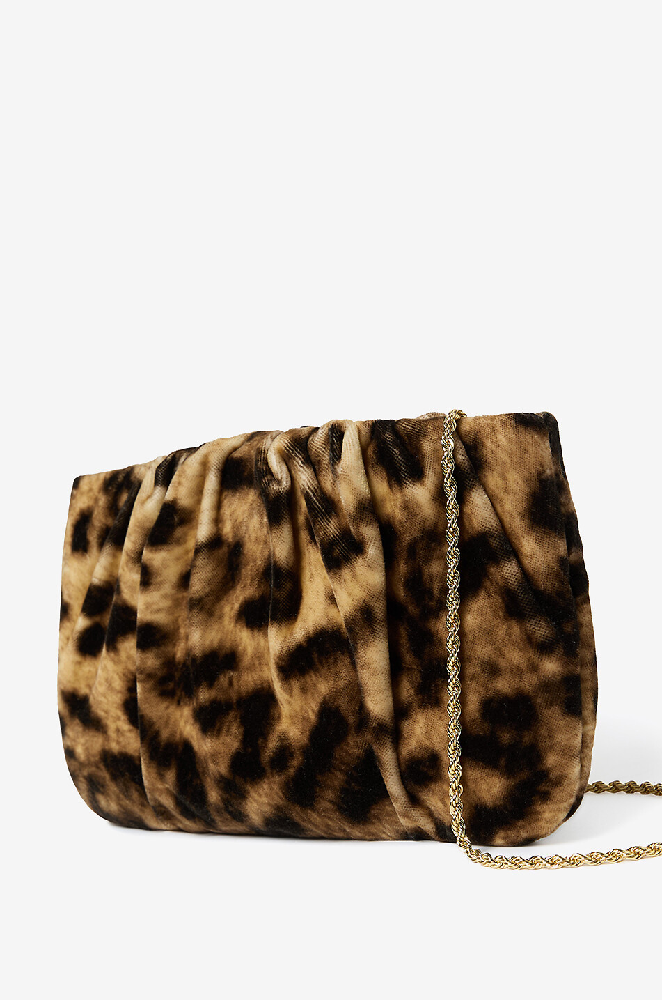LOEFFLER RANDALL Serena leopard printed pouch Women BROWN 2