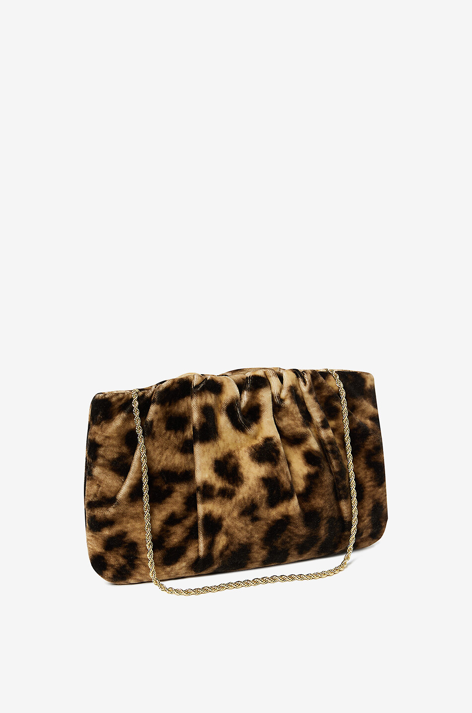 LOEFFLER RANDALL Serena leopard printed pouch Women BROWN 3