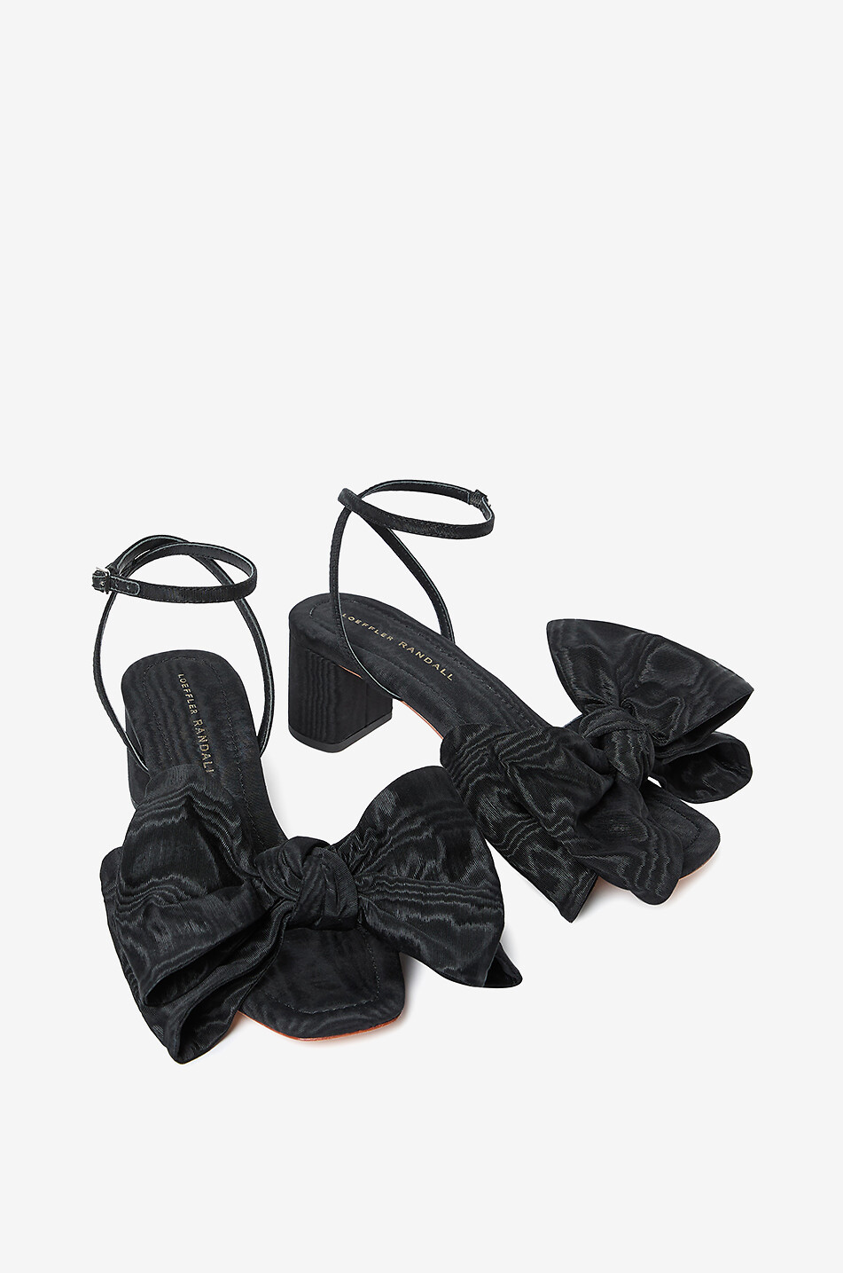 LOEFFLER RANDALL Sandalen aus Moiré-Stoff Carmen 50 Damen SCHWARZ 3