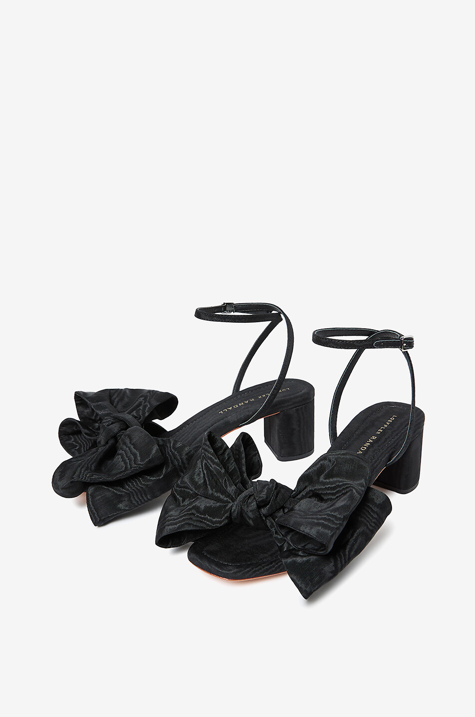 LOEFFLER RANDALL Sandalen aus Moiré-Stoff Carmen 50 Damen SCHWARZ 4