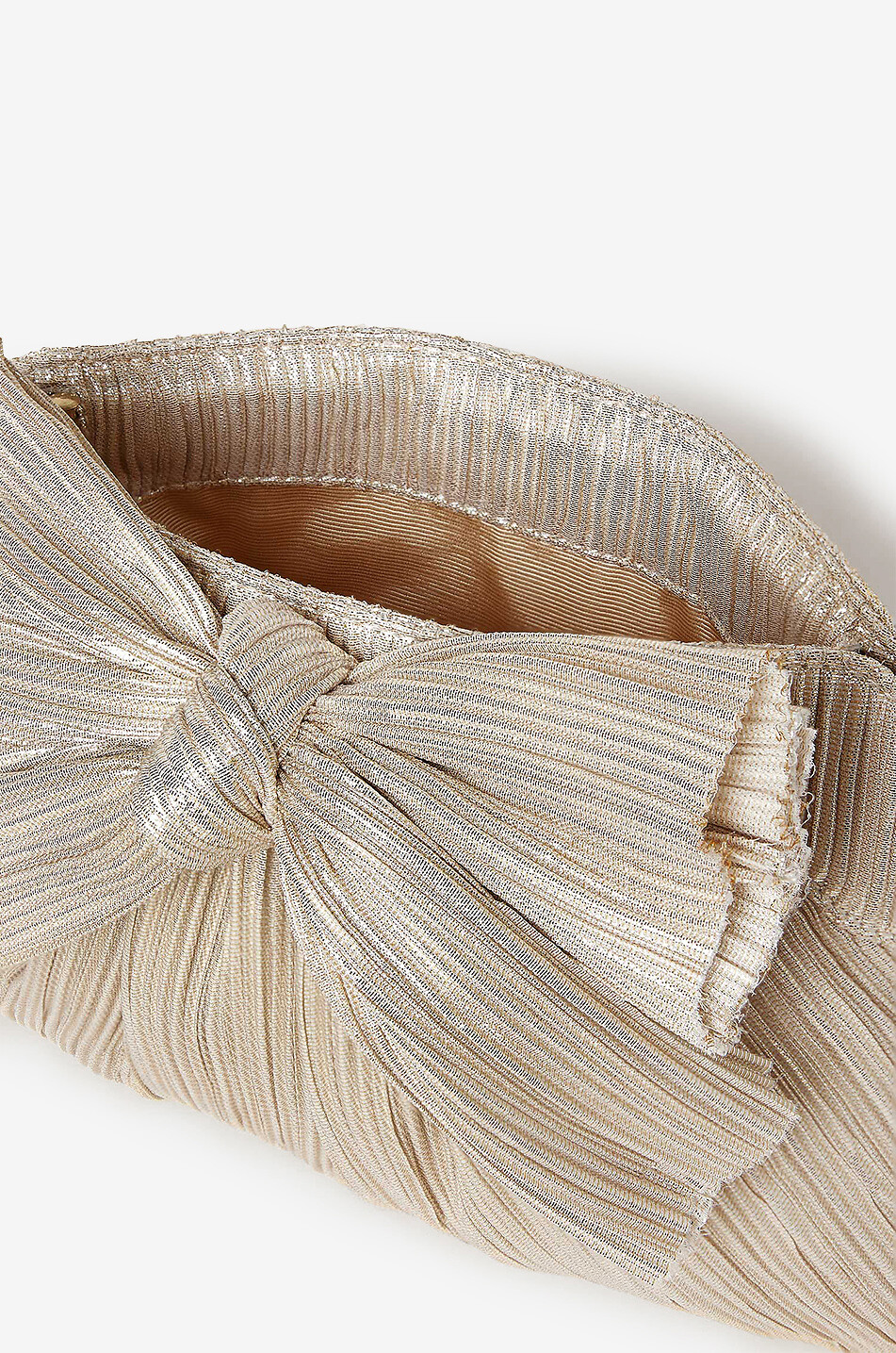 Lurex-Clutch mit Schleife Rayne