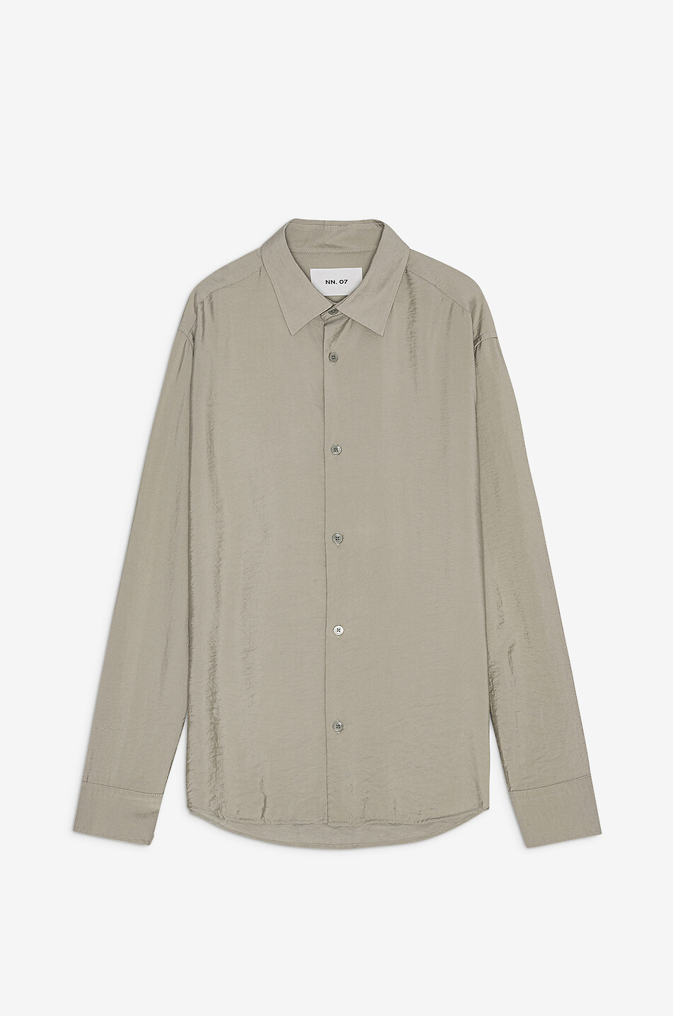 NN07 Chemise à manches longues en coton froissé Freddy Homme GRIS 1