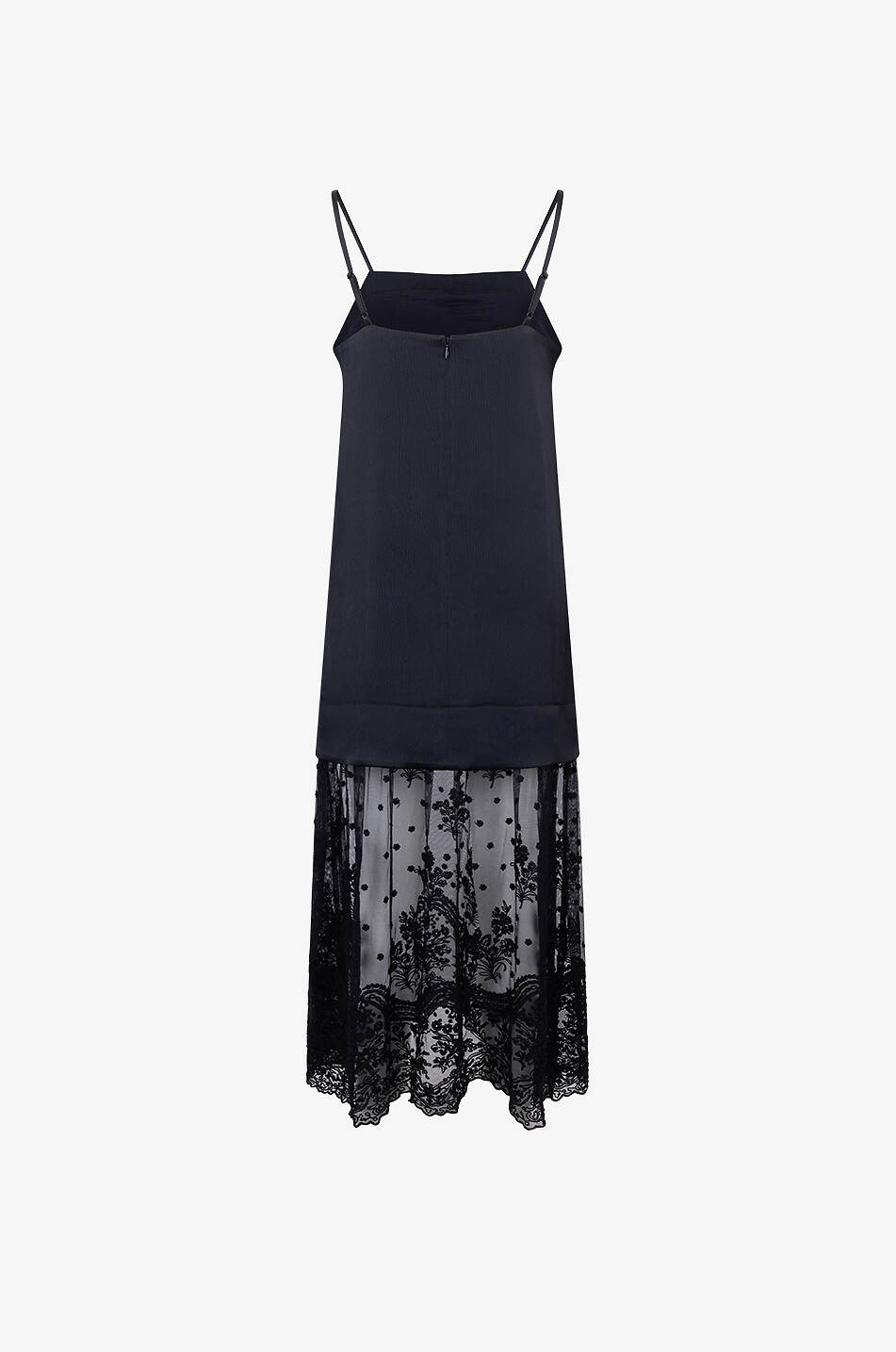 SEA Noa strappy lace-adorned long dress Women BLACK 2