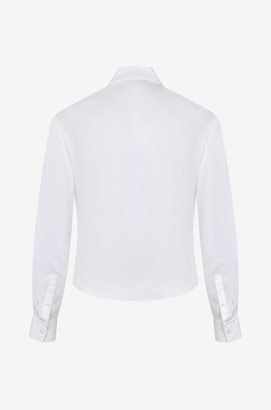 THEORY Lapel Wrap sil blouse Women EGGSHELL 2