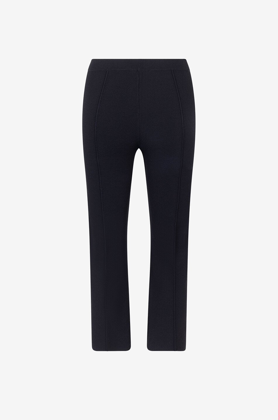 THEORY Crepe knit cropped flared trousers Women BLACK 2